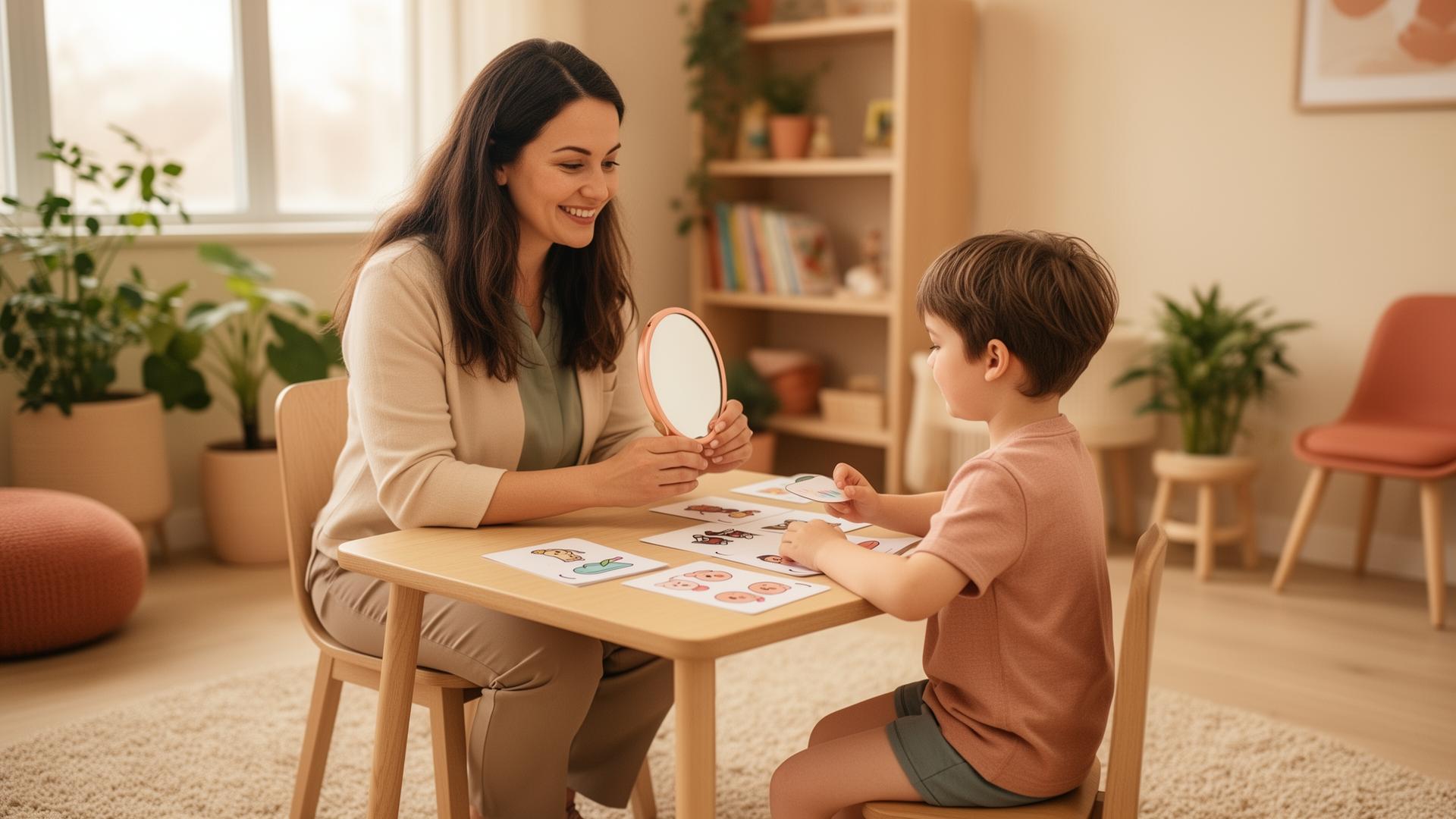 Logopädische Praxis – Sprachtherapie für Kinder und Erwachsene in warmer Atmosphäre